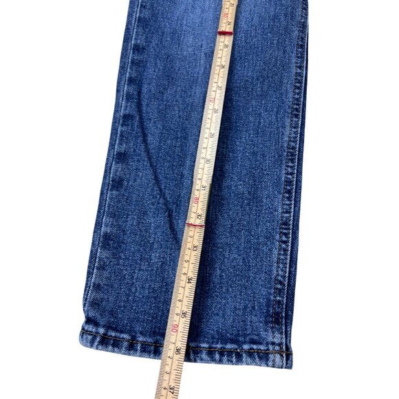 Old Navy Womens Sky Hi Straight Extra High-Rise Jeans Size 4 Blue Denim - Picture 5 of 13